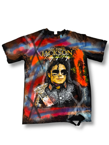 MICHAEL JACKSON “KING OF POP” DESTROYED TEE